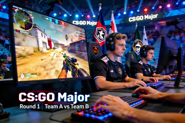 CS:GO Major锦标赛电竞现场 - 第一人称射击游戏竞技
