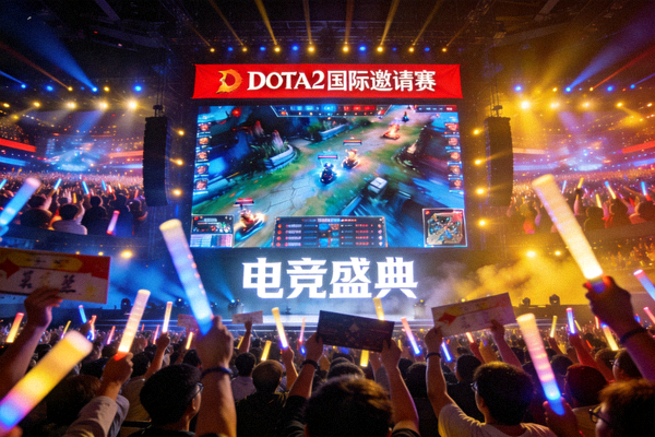 DOTA2国际邀请赛电竞盛典 - 现场观众欢呼场景
